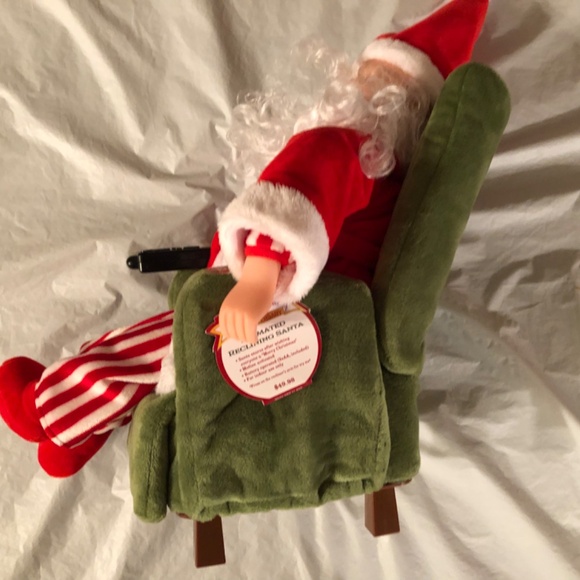 Mr Christmas Animated Reclining Santa Claus  Motion Activated Talks Snores Moves - Picture 6 of 10
